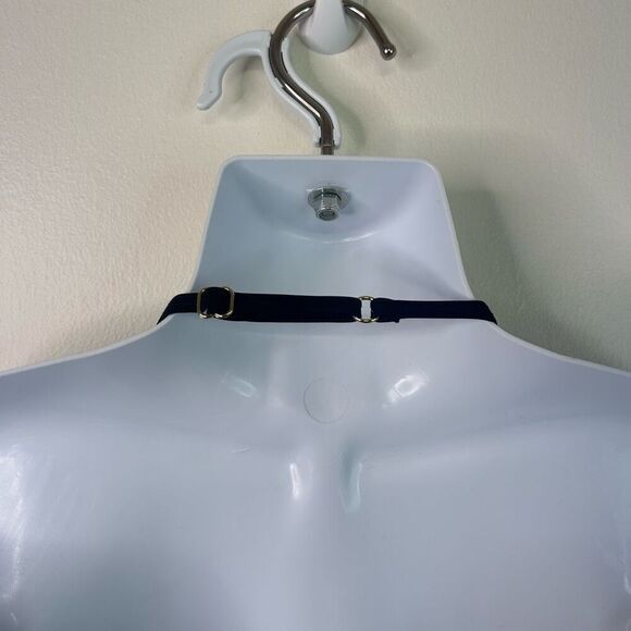 Summersalt Black One Piece Swimsuit Size 6 Halter Neck Plunge Sustainable - Picture 4 of 6